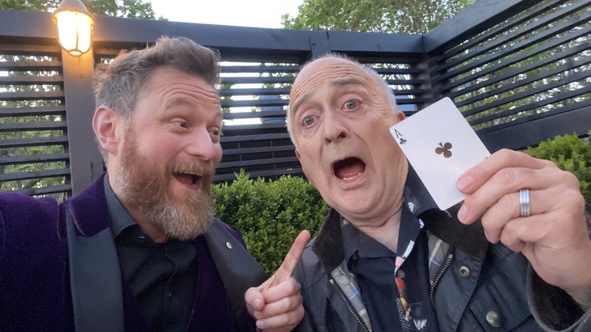 Sir Tony Robinson amazed by Steve Rowe